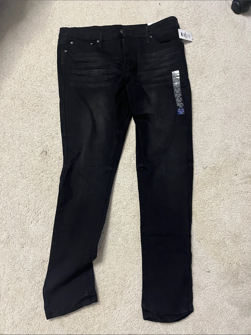 Supreme Black Slim Straight Jeans